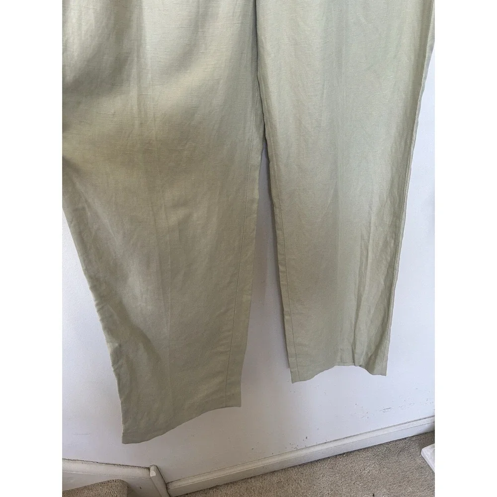 Aritzia Wilfred‎ The Effortless Sage Linen High Waist Women's Pants Wide Leg 12